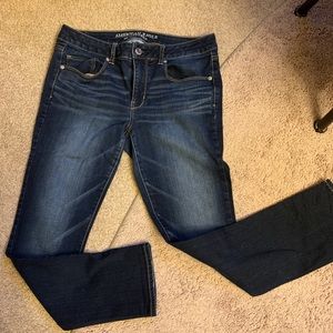 American eagle skinny short size 10 jeans